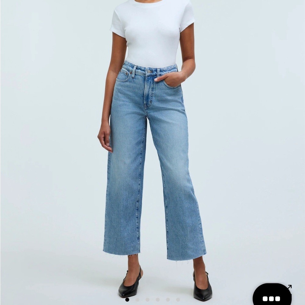 Madewell Perfect Vintage Wide Leg Crop in Catlin wash